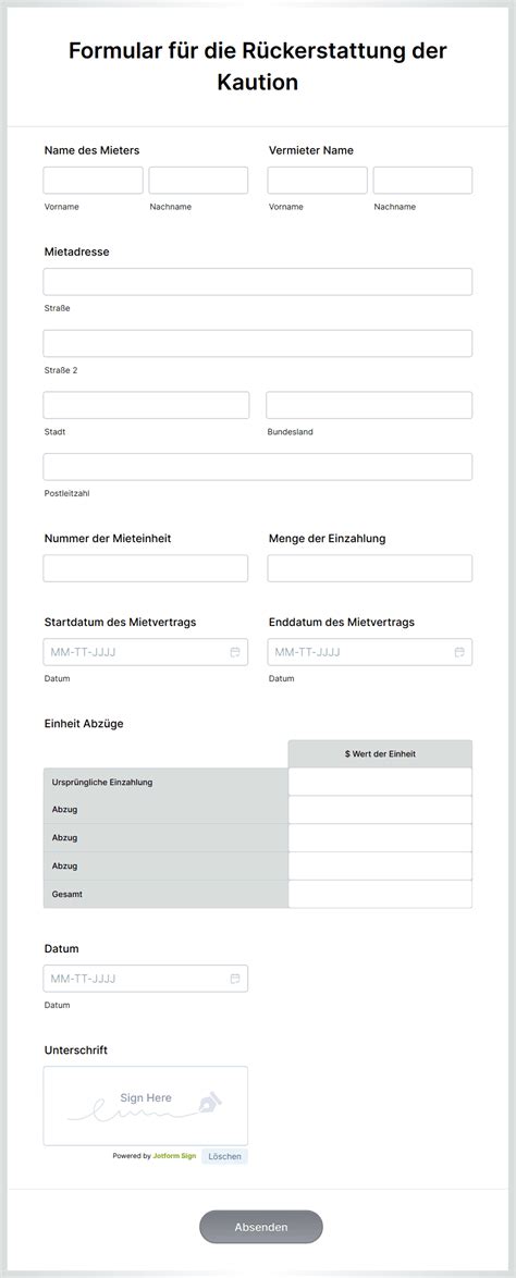 Formulare für die Rückerstattung der Leistungen ab 01.01.2024